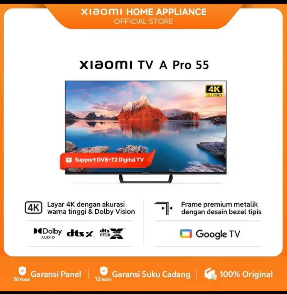 Xiaomi TV 4K A 55  NEW SEGEL GARANSI RESMI