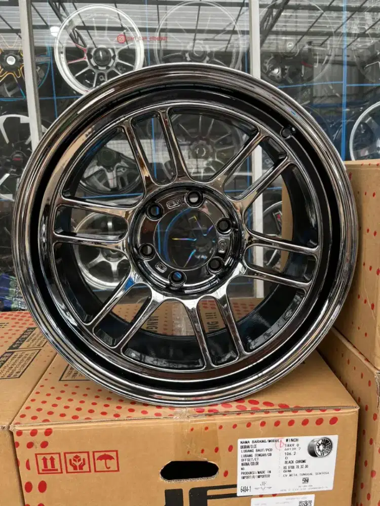 Enkei rpt1 ring 18x9 6x139,7 ET 0 black chrome 4pcs..fortuner pajero