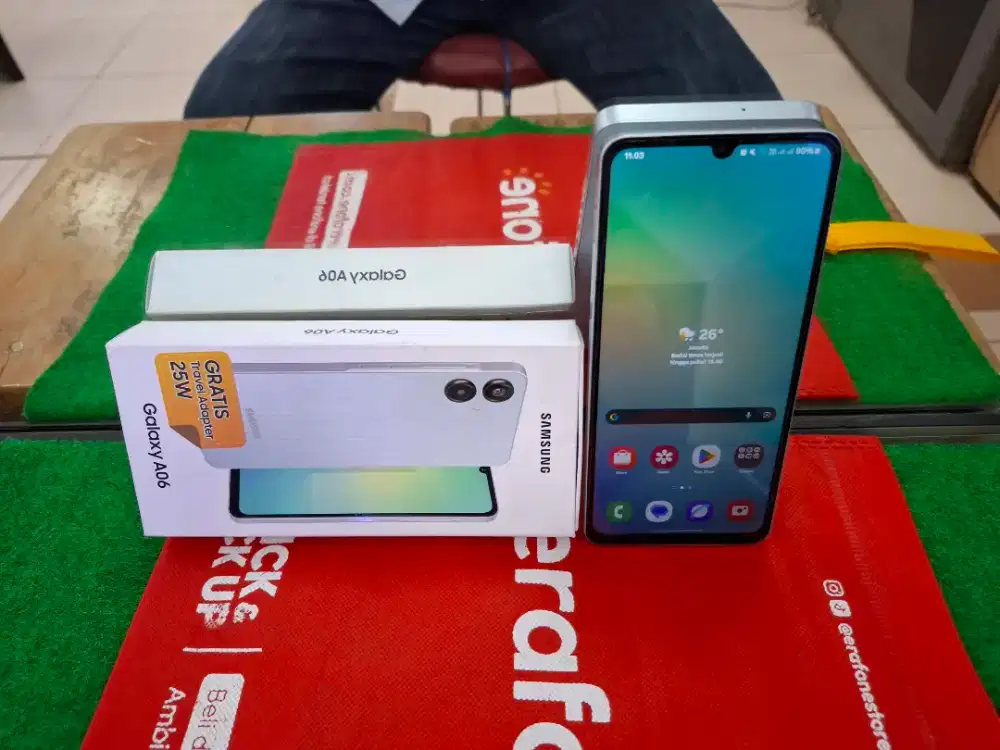 Samsung A06 Ram 4/64 GB mulus no minus lengkap