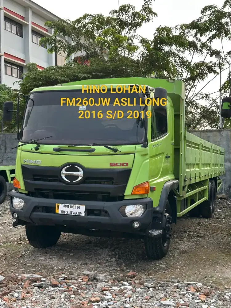 HINO LOHAN FM260JW ASLI LONG BAK TRIWAY 6X4 TRONTON ISTIMEWA SEKALI