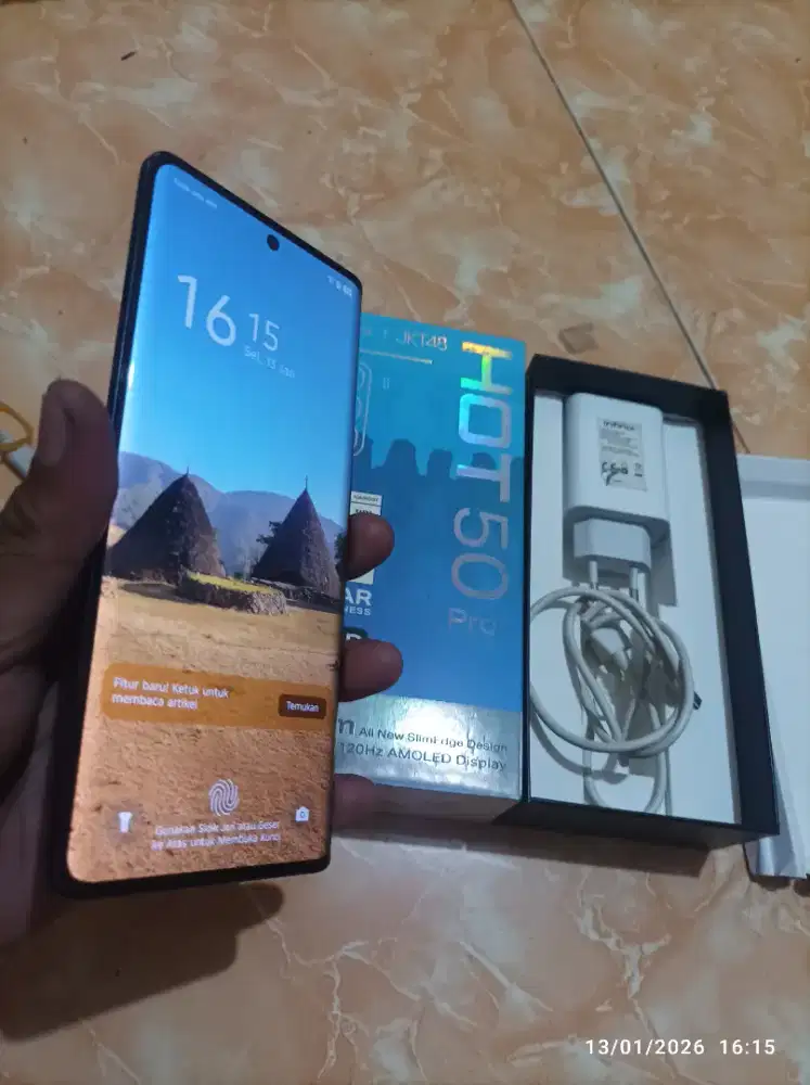 Infinix hot 50 pro plus ram 8+8/256 fullset like new