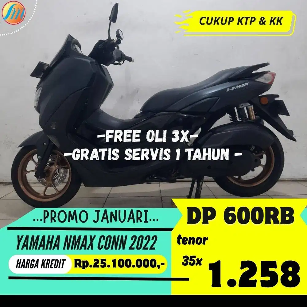 DP 600RIBU ANGSURAN RINGAN YAMAHA NMAX CONNECTED 2022 BERGARANSI