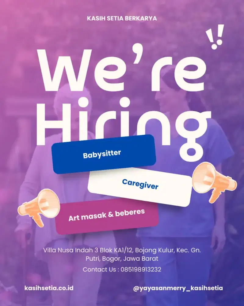 Loker Art, Babysitter, dan Caregiver