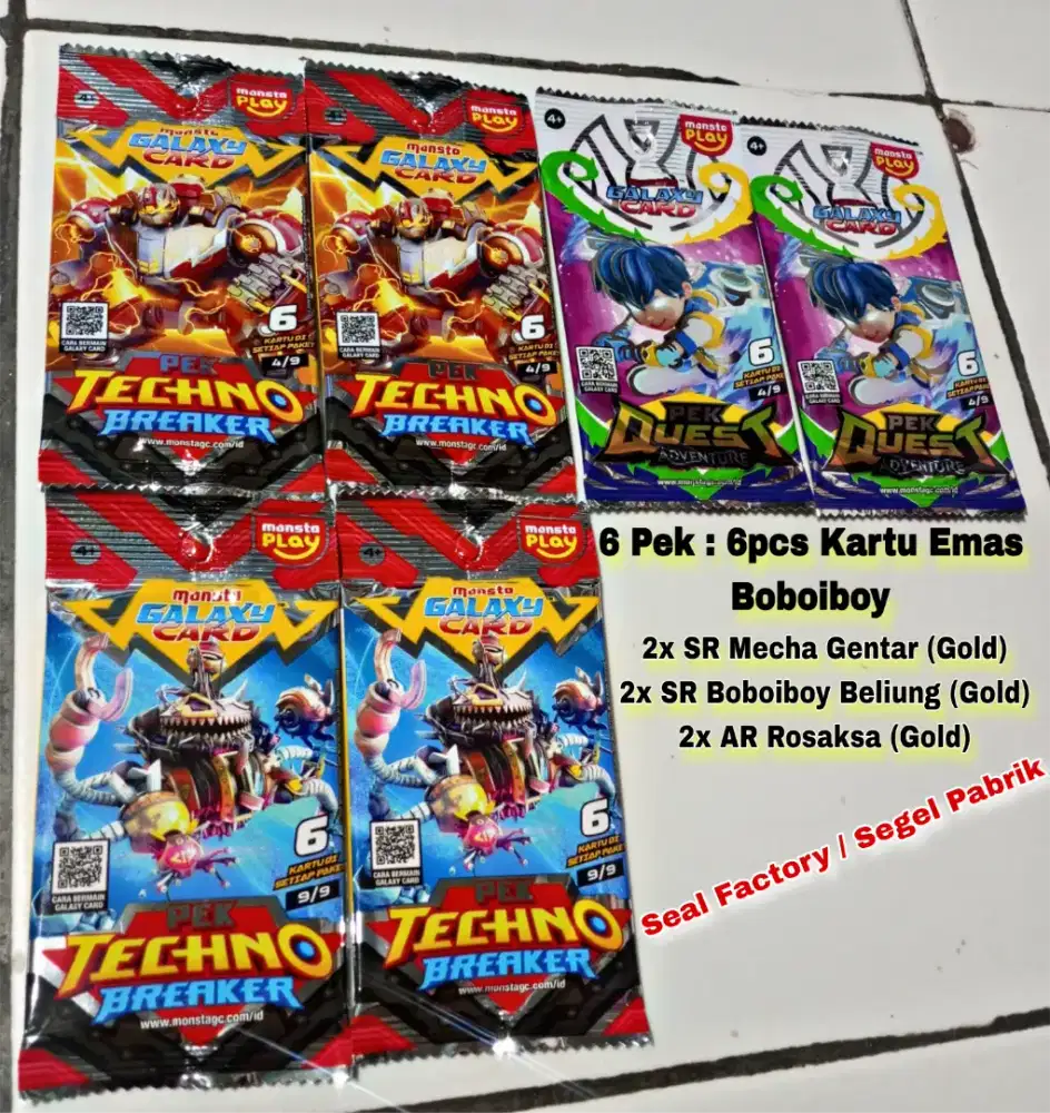 Kartu Boboiboy Emas (SR & AR)