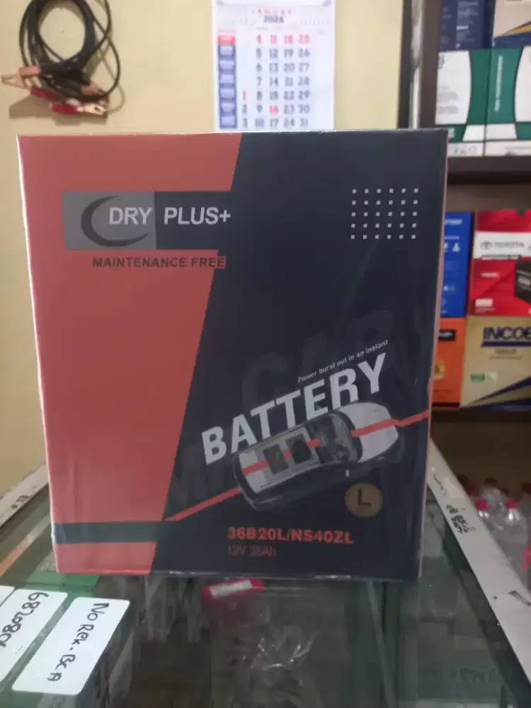 Aki mobil ns40zl Merk Dry Plus +