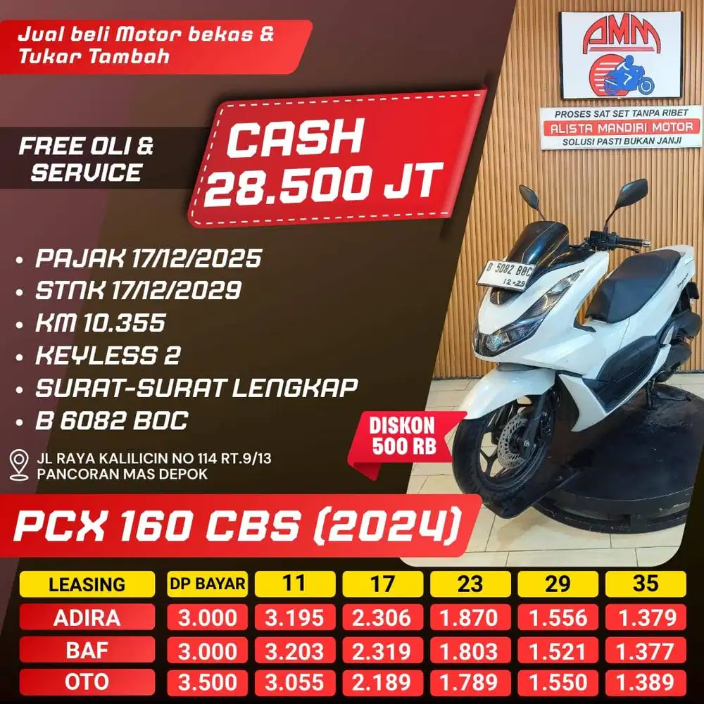 PCX 160 CBS 2024 REMOTE 2 CC 0% KREDIVO TOKPEDIA SPAYLATER INDODANA