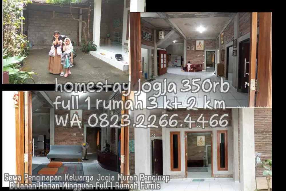 Sewa Penginapan Keluarga Jogja Murah Penginap  Bulanan Harian Mingguan