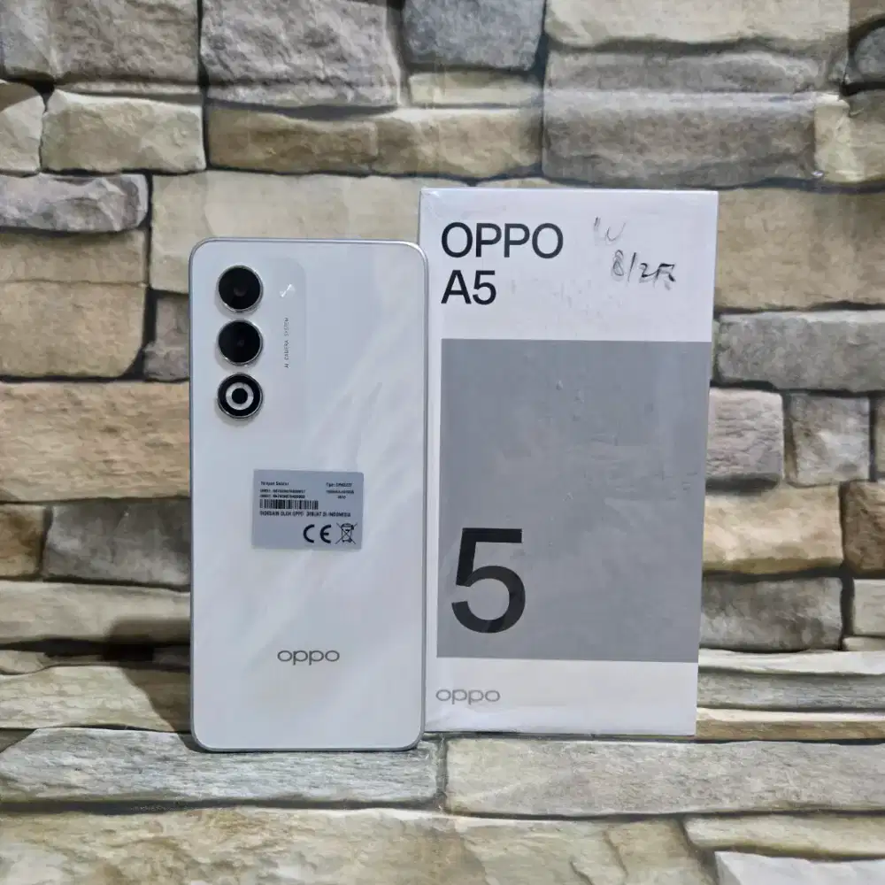 Oppo A5 4G 8/256 White Kelengkapan Hp dan Dos aja,segel mulus,minus