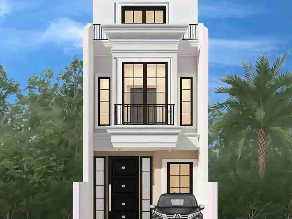 Dijual Rumah Baru Posisi Depan Jalan 3 Lantai SHM