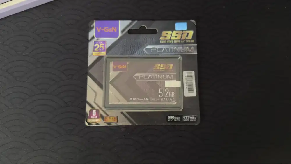 SSD V-GeN PLATINUM 512GB SATA 3 Solid State Drive 2.5 Inch