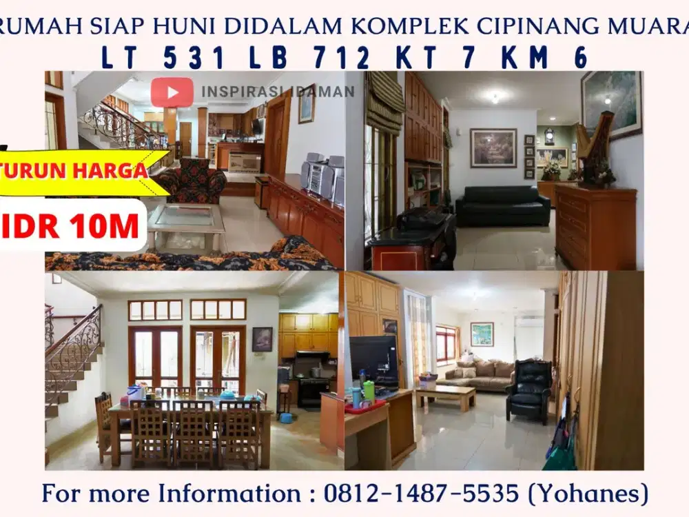 Rumah siap huni didalam komplek Cipinang Muara