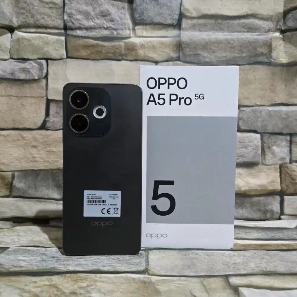 Oppo A5 Pro 5G 8/256 Coklat Kelengkapan Hp dan Dos aja,segel mulus 98%