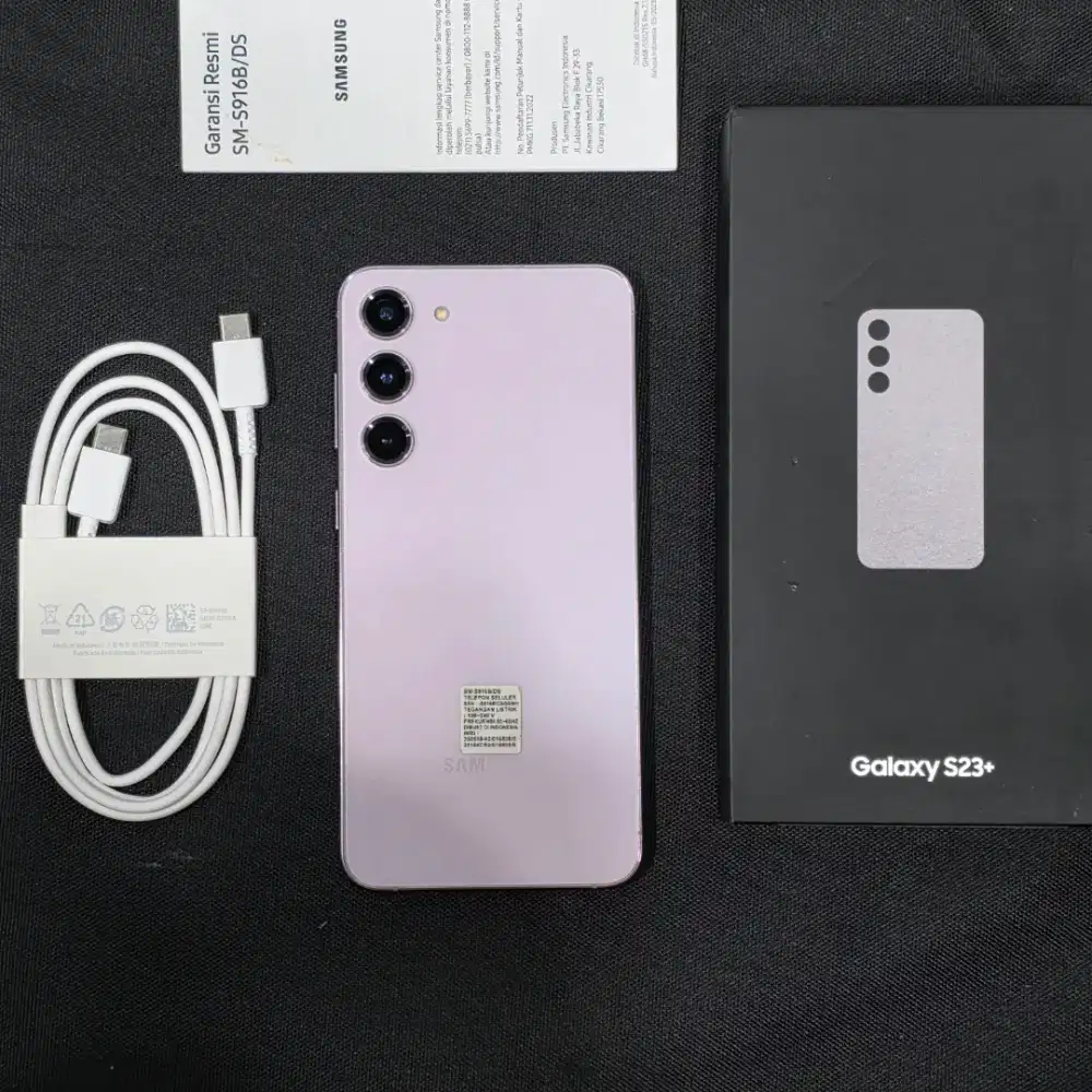 Samsung S23 plus 8/256gb resmi mulus