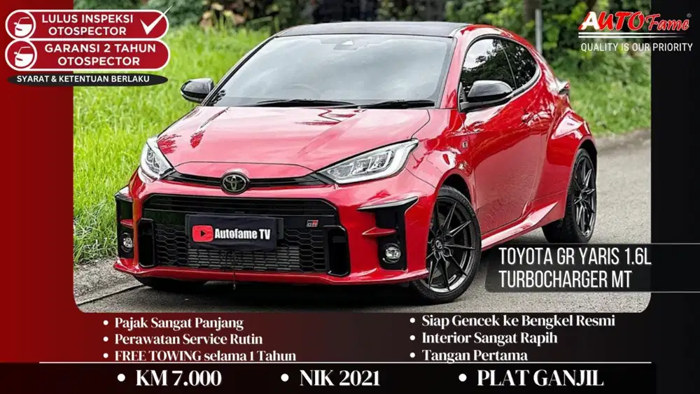 Toyota GR Yaris 1.6L Turbocharger MT NIK 2021