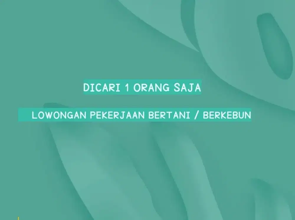 Buruh kebun - Petani - berkebun