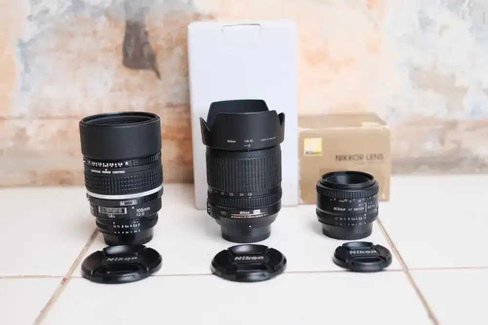 Lensa Nikon 3 Unit Mulus Murah