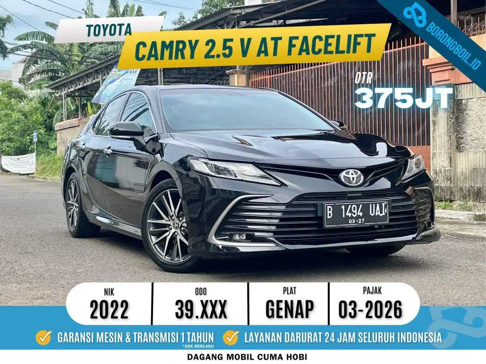 CAMRY 2.5 V FACELIFT AT 2022 TANGAN PERTAMA