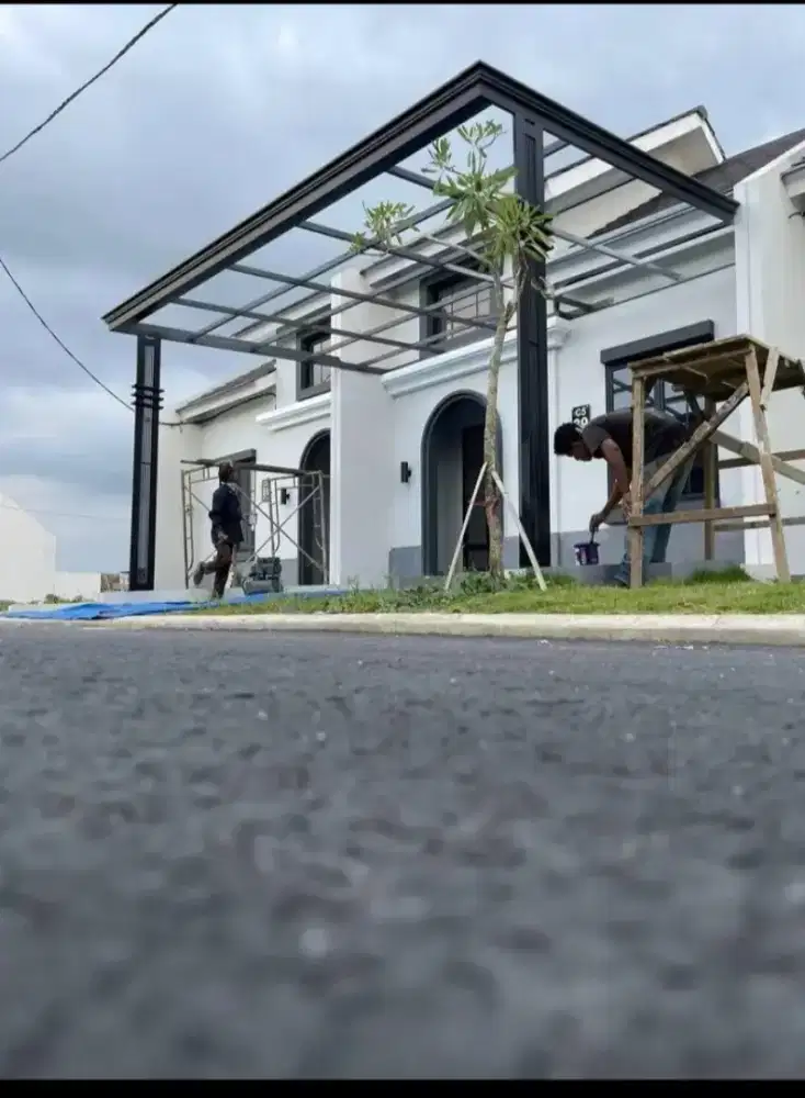 Canopi kaca minimalis