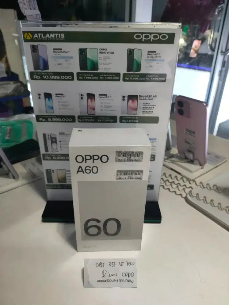 Oppo A60 Ram 8+8/256gb ATLANTIS DAHSYAT