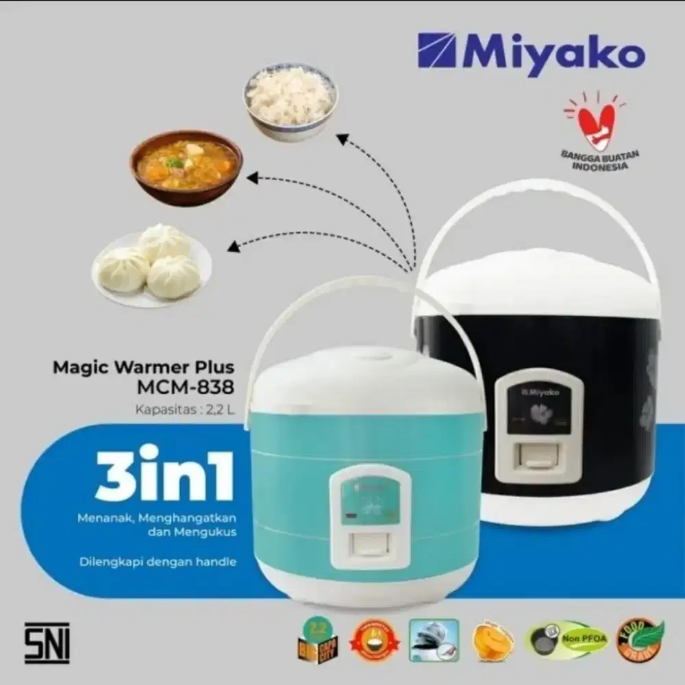 Magic Com Miyako MCM 838 2.2 Liter 3 in 1