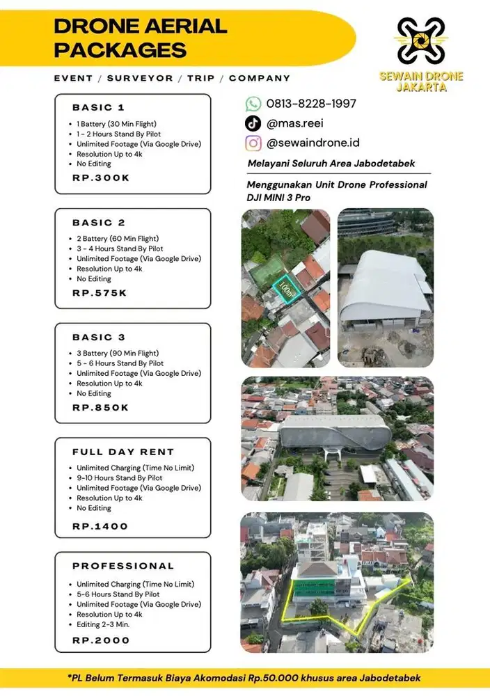 Sewa Drone Dengan Pilot - Professional Murah Jabodetabek