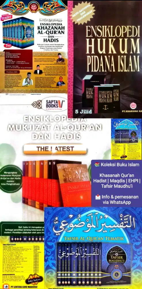 KOLEKSI BUKU ISLAM RUJUKAN TERLENGKAP