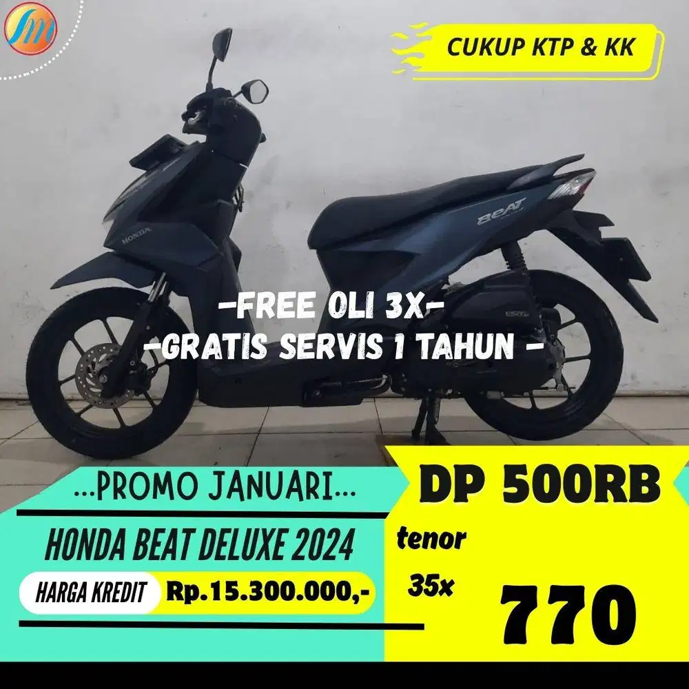 DP 500RIBU HONDA BEAT DELUXE 2024 ANGSURAN SANGAT RINGAN BERGARANSI