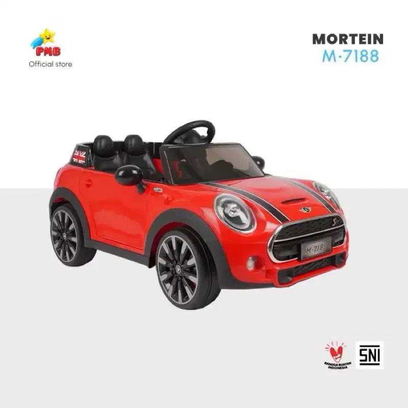 Mobil aki anak warna merah