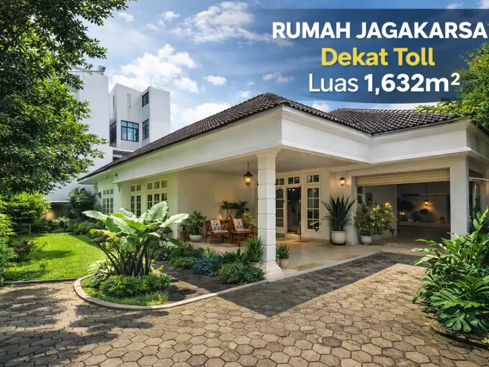 RUMAH SULTAN JAGAKARSA | LT 1.632 m² | Dalam Komplek | 5 Menit Tol JORR