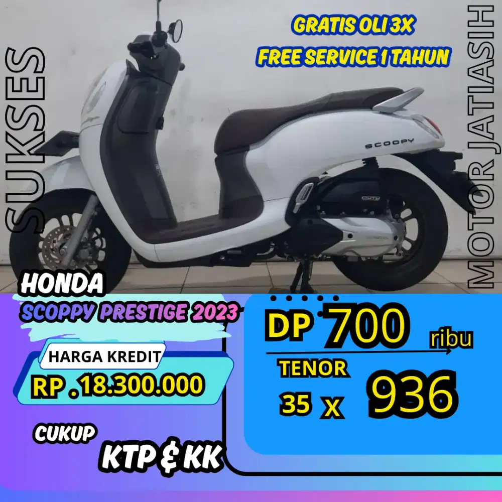 DP MURAH HONDA SCOOPY PRESTIGE 2023 DP 700 RIBU BISA CASH/KREDIT