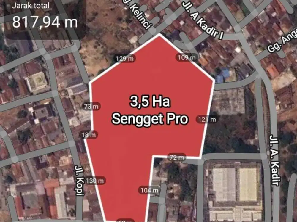 Dijual Tanah smping Mall Robinson dpn Kampus Unila