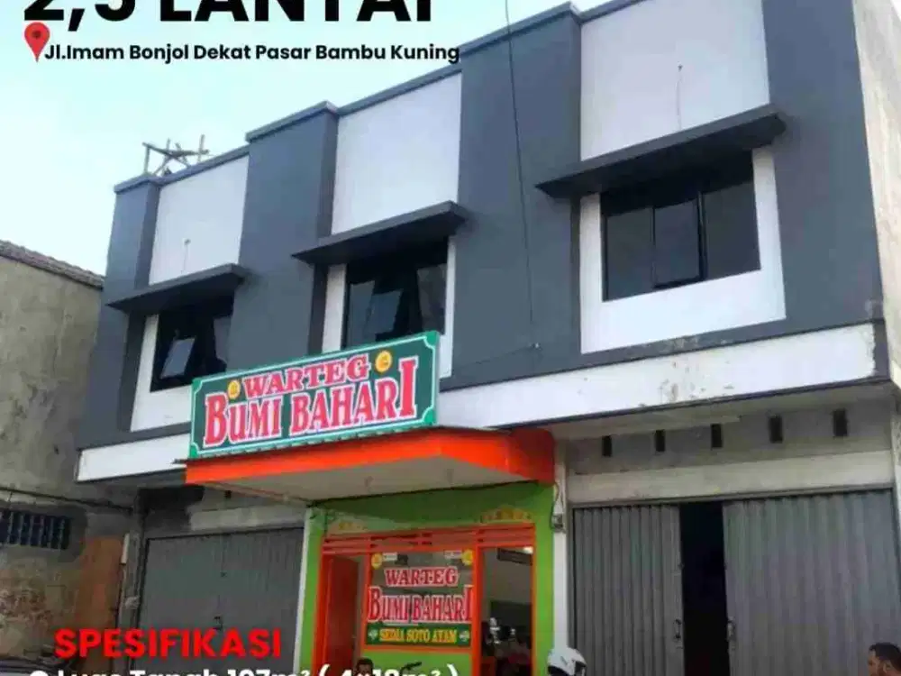 Ruko Siap Huni di Imam Bonjol Bambu Kuning