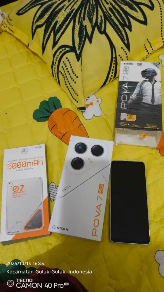 Tecno pova 7 5g 8/128gb seken fullset