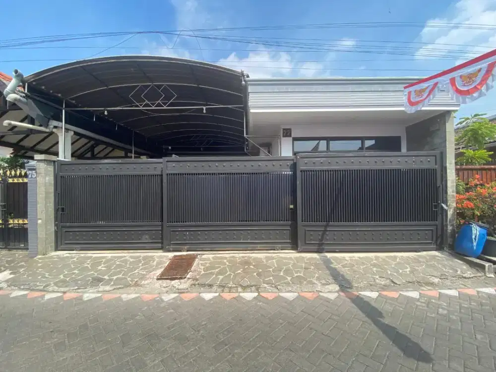 Rumah Luas & Terawat di Kendang Sari Surabaya Akses Jalan Lebar Bebas Banjir (Nego)