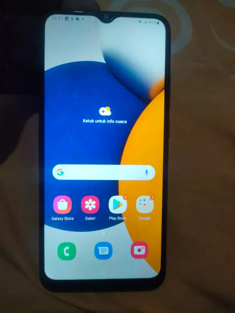 Samsung Galaxy A03,Ram : 4+4 Gb,memori : 128 Gb, Kelengkapan: hanya hp