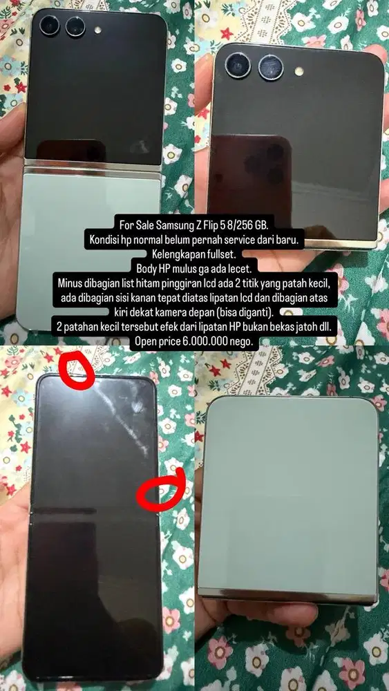 Dijual Cepat Samsung Z Flip 5 8/256 GB