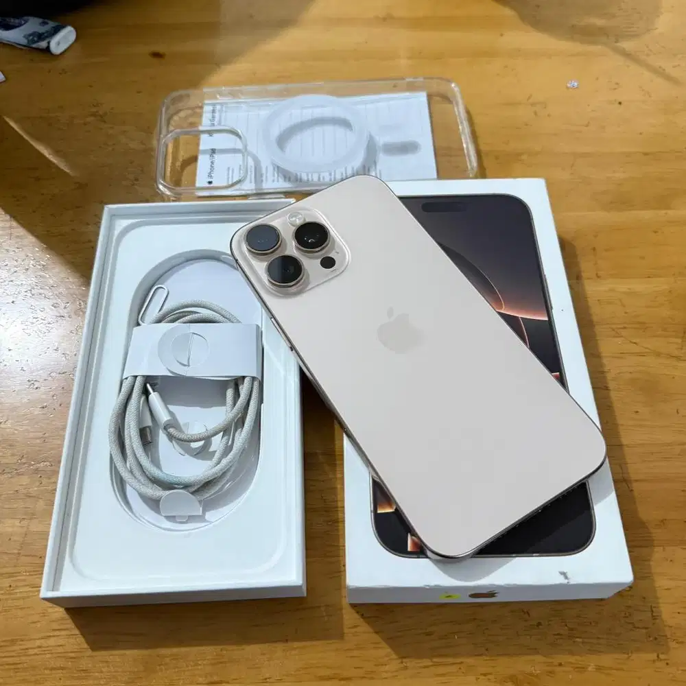 iPhone 16 PRO MAX 256GB Desert Titanium Garansi Resmi iBox 8 Bulan