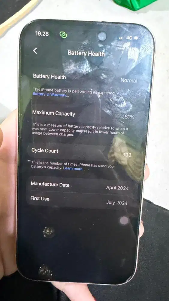 IPHONE 15 BH 81% ORI IBOX