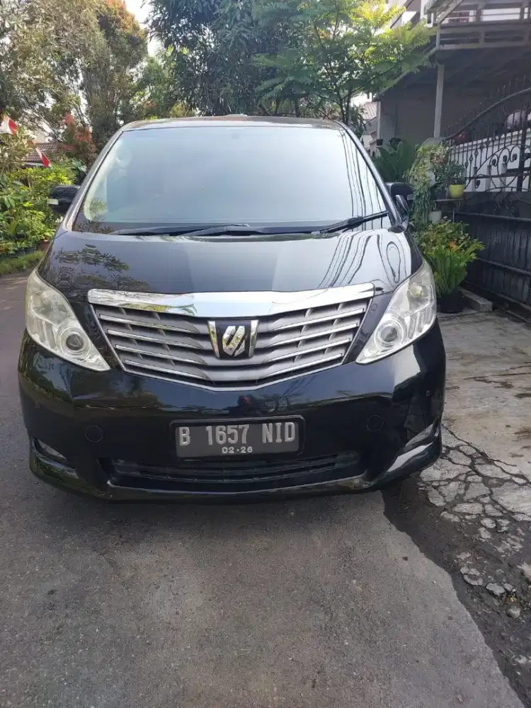 alphard G 2.4 cbu 2011 km 105 rb