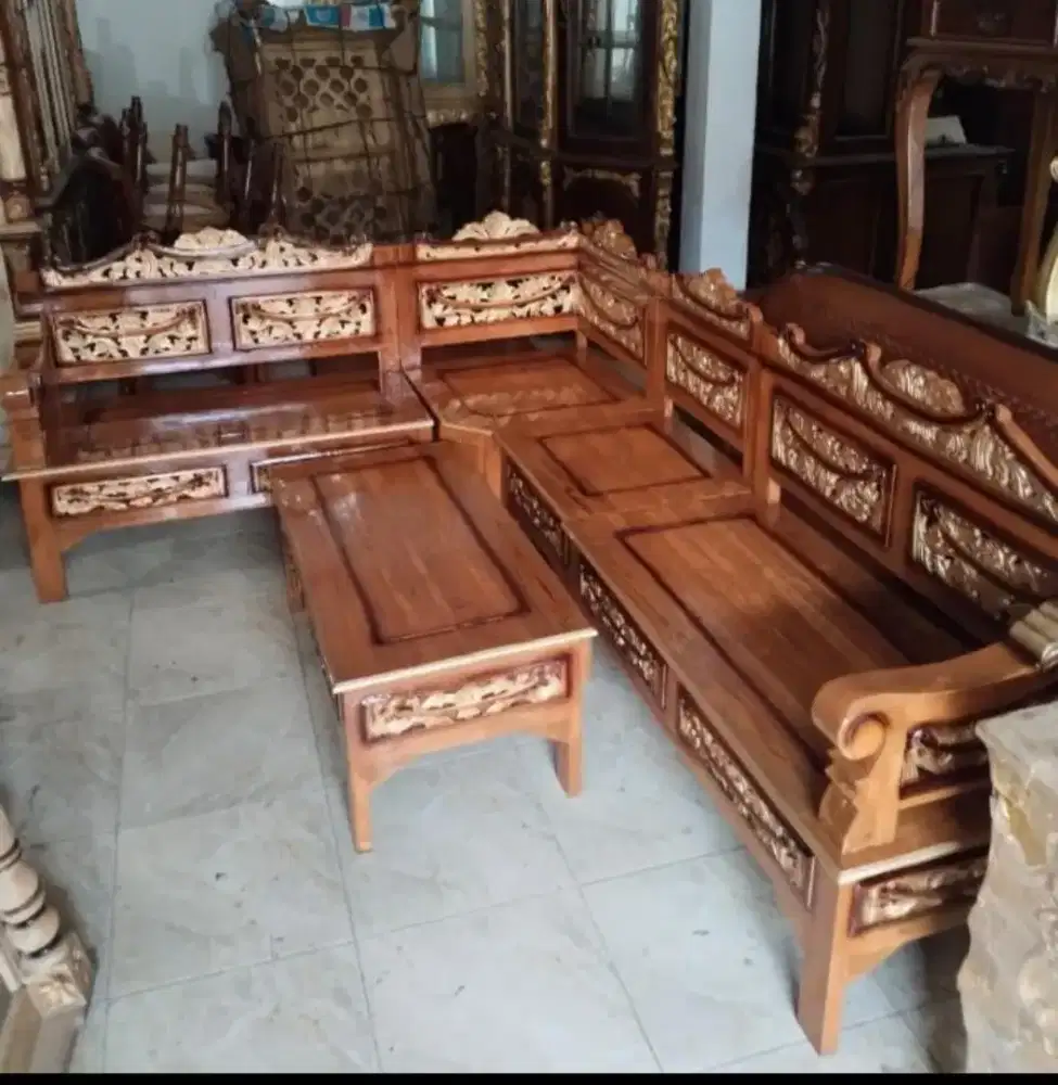 Kursi sudut jati Jepara promo