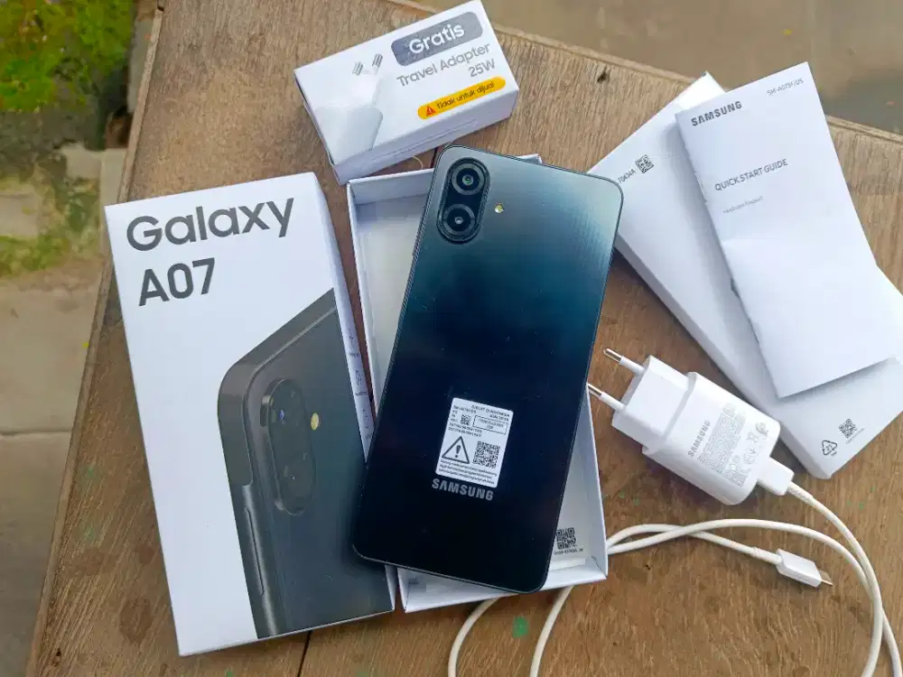 Samsung A07 memori 8/256 fullset like new (setara redmi note 14 15c )