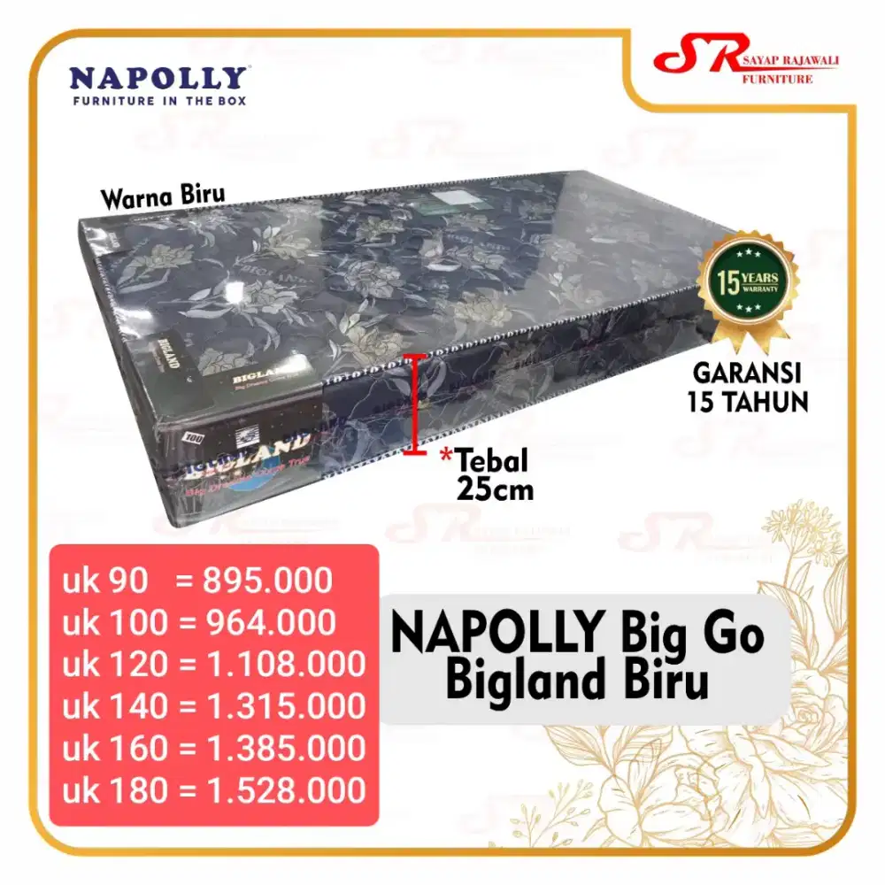 Springbed Bigland Big Go Semua Ukuran Ready Stock Murah Jogja (di)