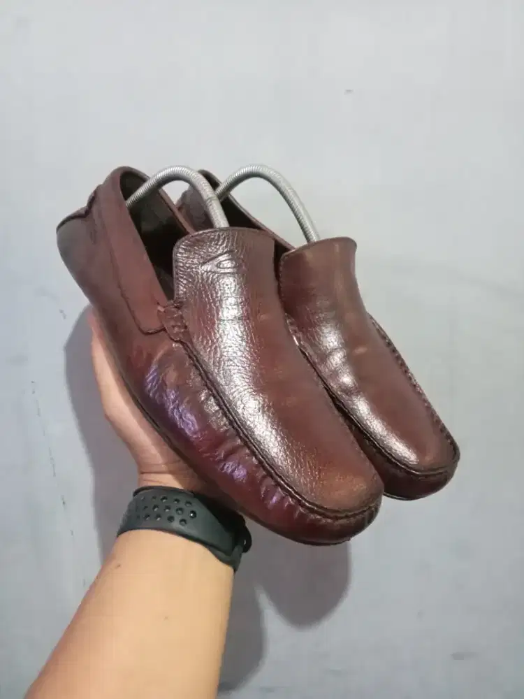 jual cepat bu sepatu kulit slip on CAMEL ACTIVE leather Brown