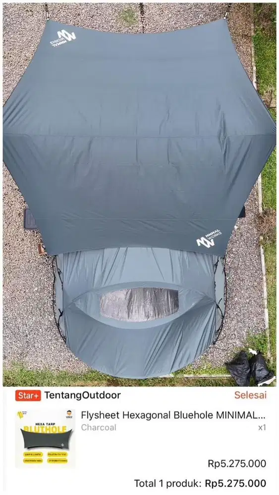 Flysheet minimal works charcoal fly sheet