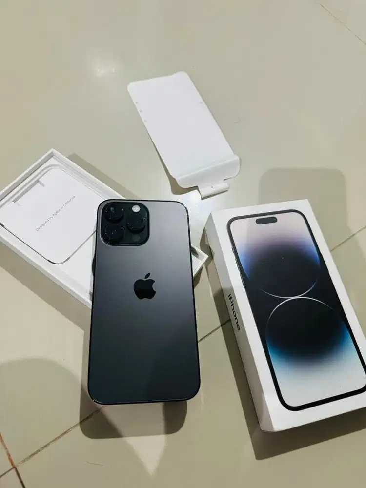 iphone 14 pro max 128 black fulset ori