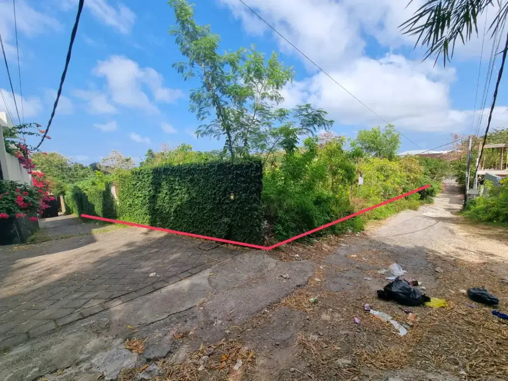 Dijual Tanah Ungasan dekat Nourish Cafe Lingkungan villa