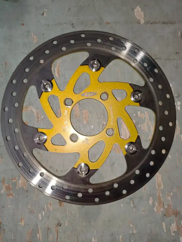 Cakram Disk Disc Depan Lebar Besar 267mm PSM Semi Floating Motor kiri