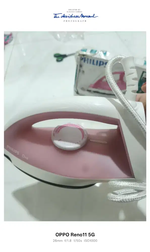 Setrikaan baju kering Philips diva