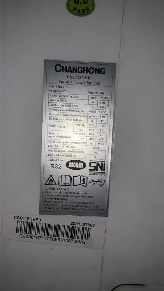 Ac Changhong 2pk