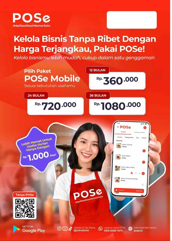 APLIKASI KASIR MURAH HANYA RP.1000/HARI